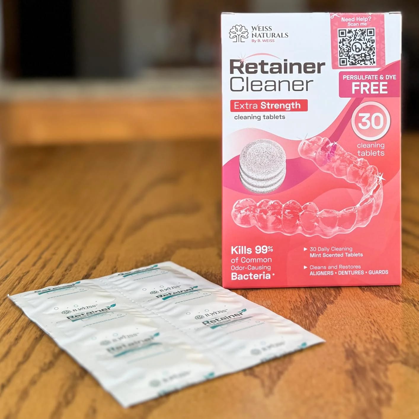 Customer photo review of Daily Retainer & Aligner Cleaner Tablets Mint-Scented | No DYE