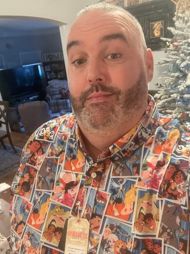 Customer photo review of Disney “Say Cheeeese!” – KUNUFLEX Short Sleeve Shirt (Final Sale)