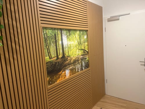 Customer photo review of Poster | Wald mit Sonnenstrahlen | Querformat