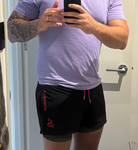 Customer photo review of Quads of the Gods - Lift Shorts - Black / Red