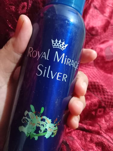 Customer photo review of Royal Mirage Silver Perfumed Body Spray 200ml