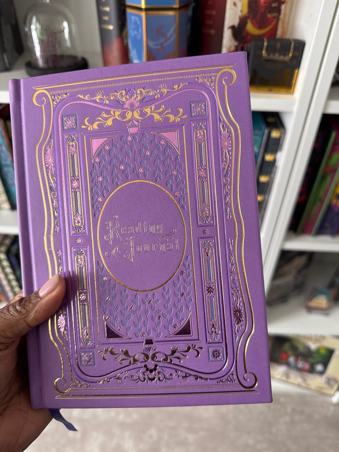 Customer photo review of Reading Journal Wisteria