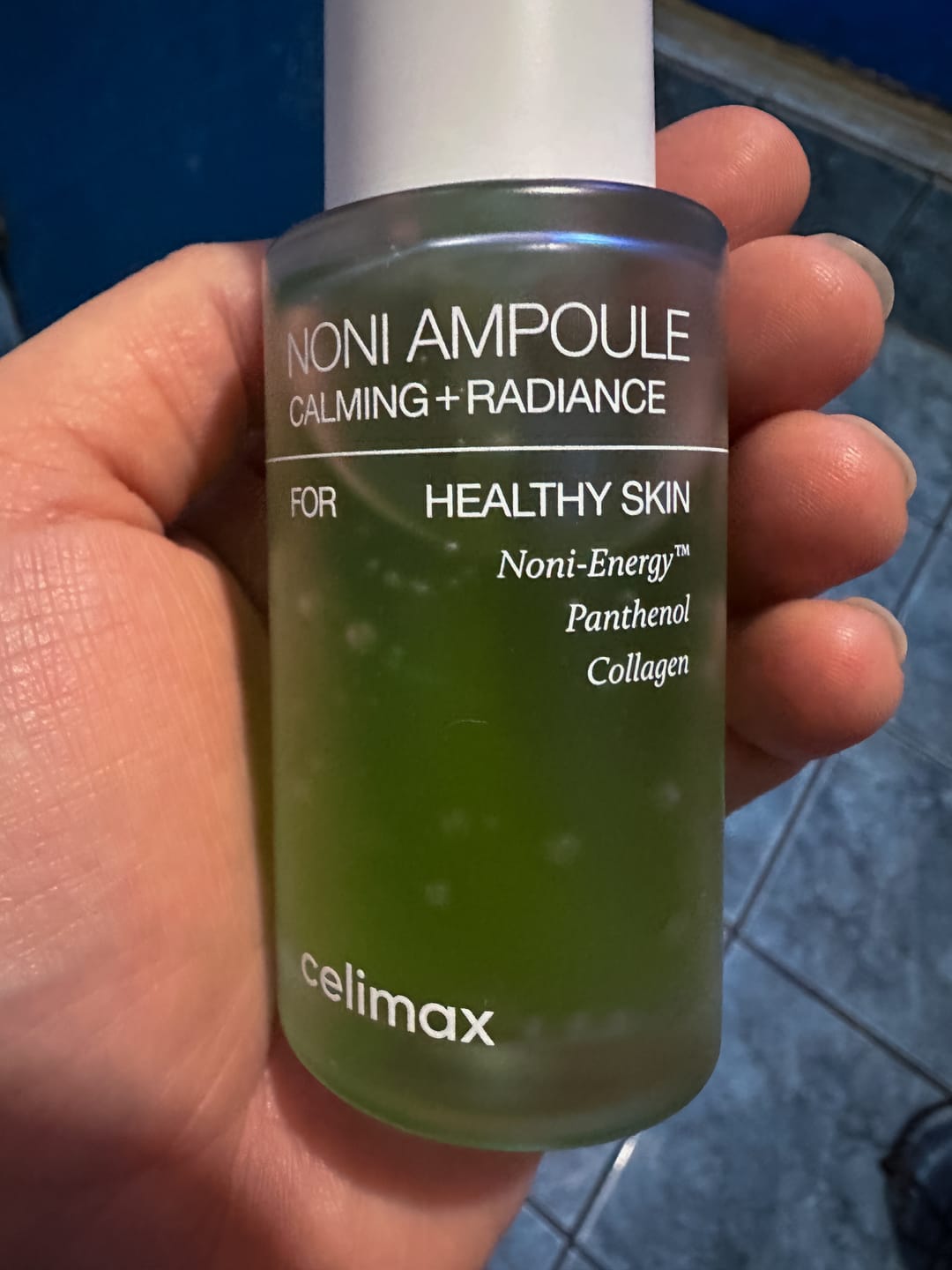 Customer photo review of Noni Ampoule Calming + Radiance
