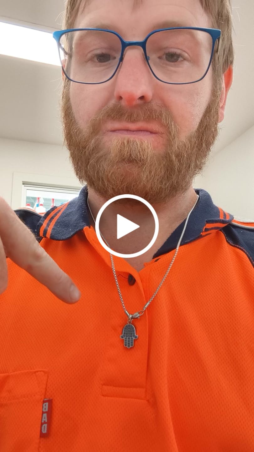 Customer video review of Stone-Set Hamsa Pendant