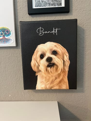 Customer photo review of Pet Art Canvas Wrap