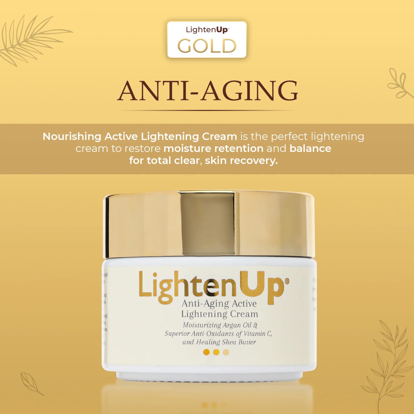 Customer photo review of LightenUp Anti-Aging Lightening Cream - 100ml