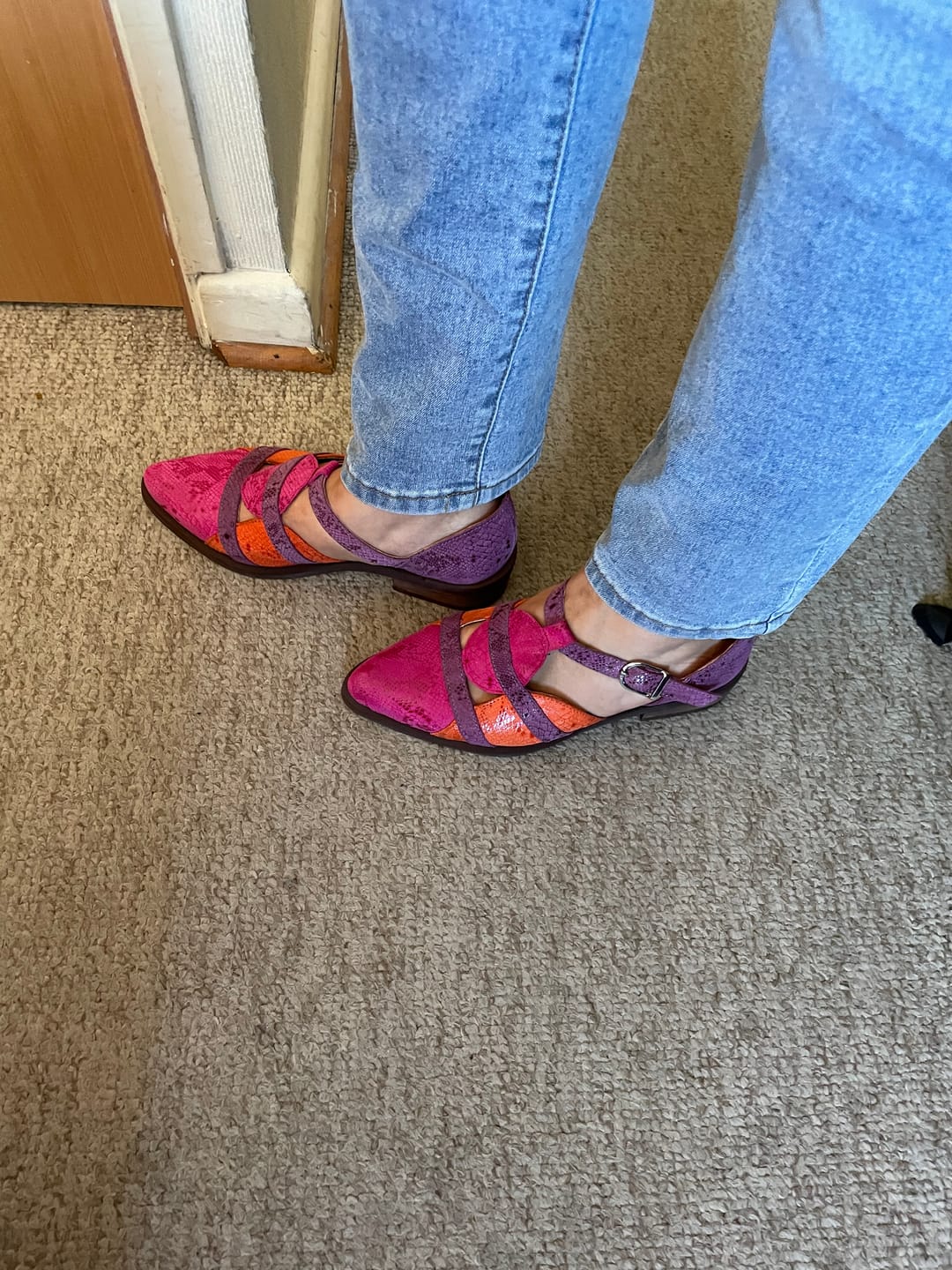 Customer photo review of Zapato Mujer / Radal Fucsia Naranjo