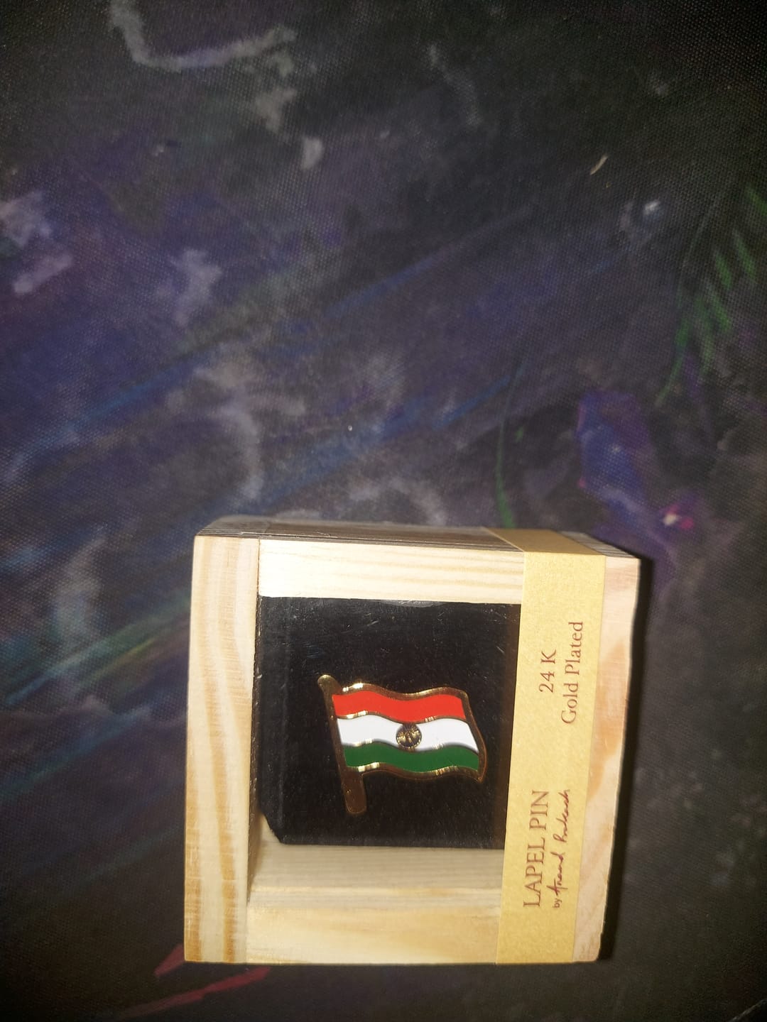 Customer photo review of Lapel Pin Flag