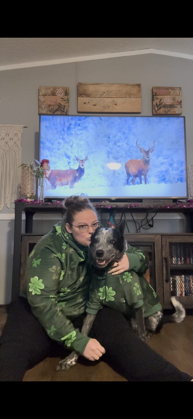 Customer photo review of St. Paddy's Human Hoodie - Dark Green (Limited Edition)