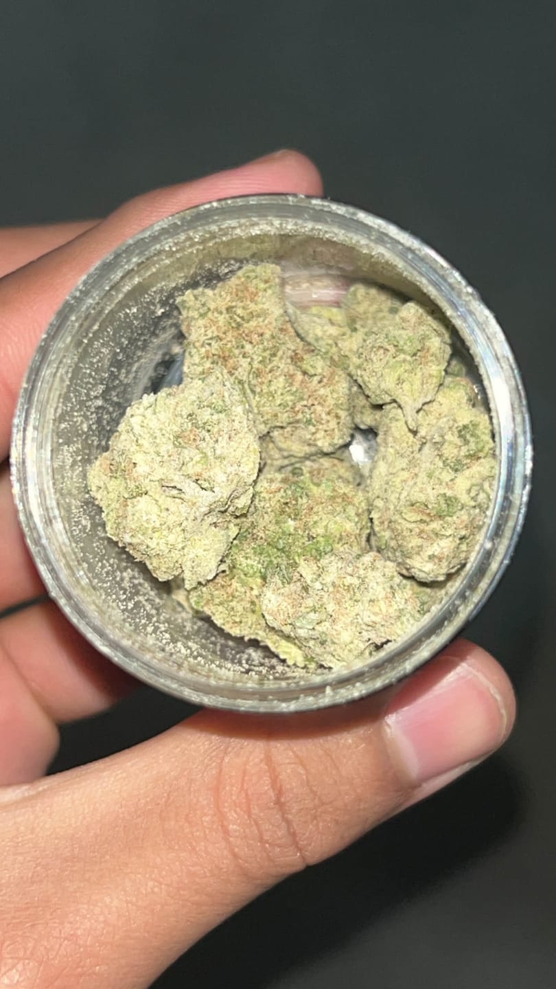 Customer photo review of THCA FLOWER – SNOW CAPS 7G
