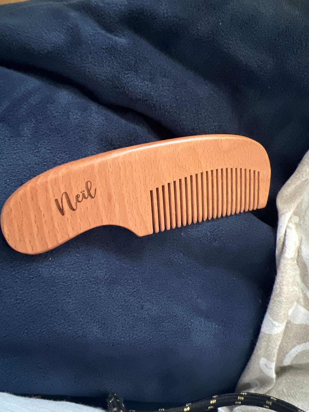 Customer photo review of Peigne bébé personnalisé