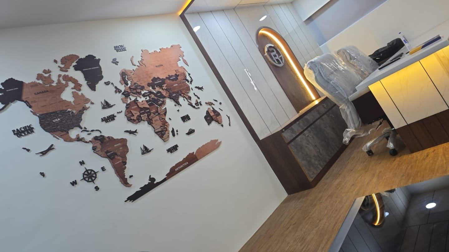 Customer photo review of 3D Wooden Texture Wooden Worldmap