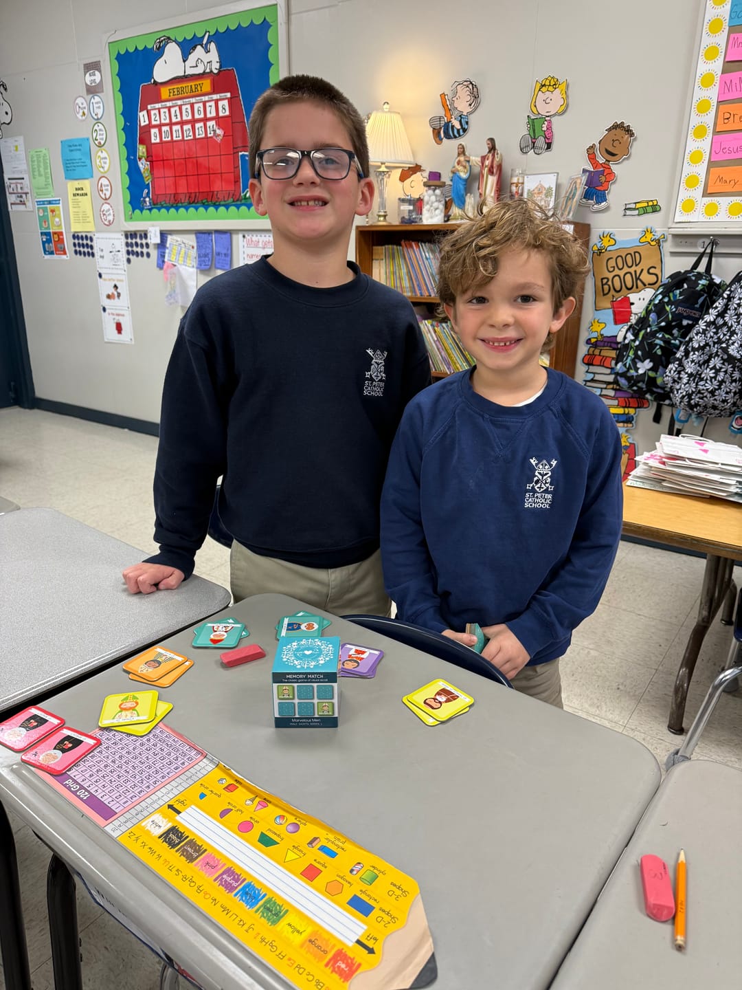 Customer photo review of Memory Match Game- Marvelous Men Series 2