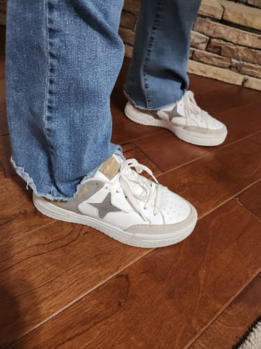 Customer photo review of 2 Corinthians 5:7 Premium Sneakers