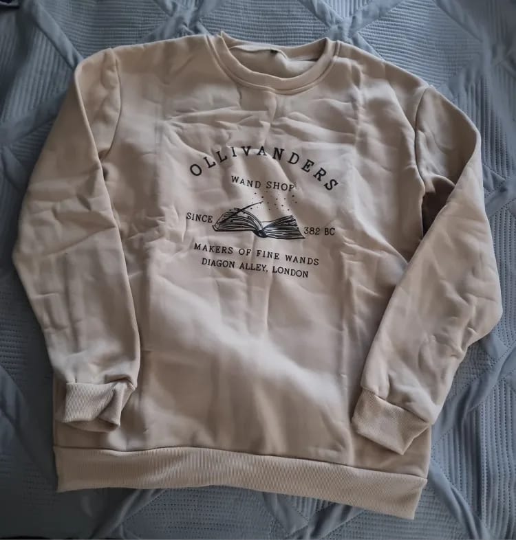 Customer photo review of Harry Potter Ollivanders Wand Shop Sweatshirt