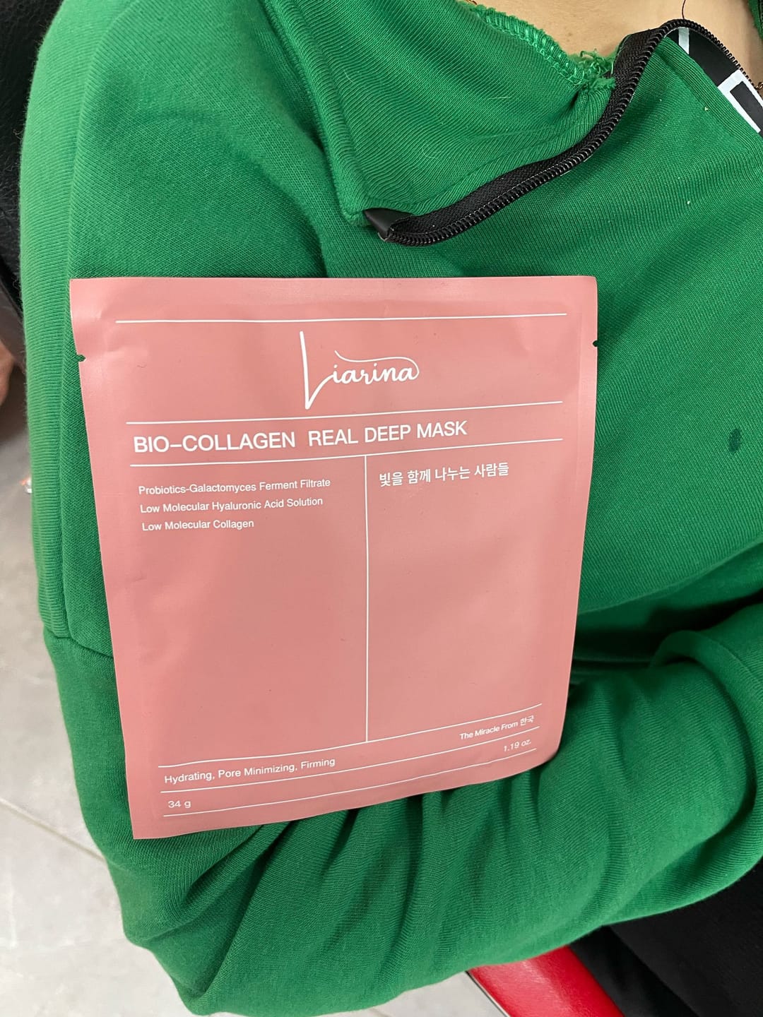 Customer photo review of Liarina® Bio Kolajen Maske