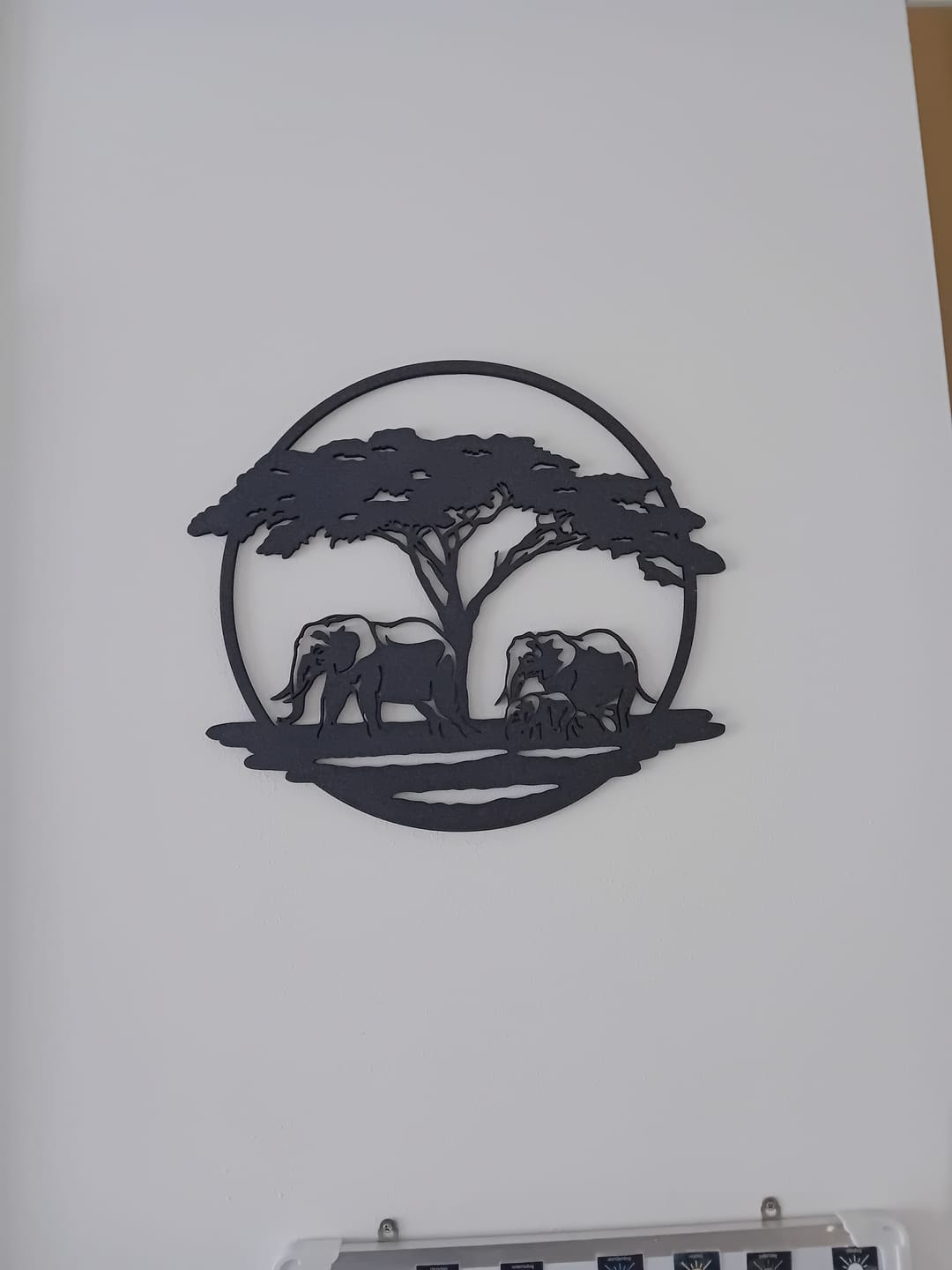 Customer photo review of Wanddecoratie dieren | Olifant met boom