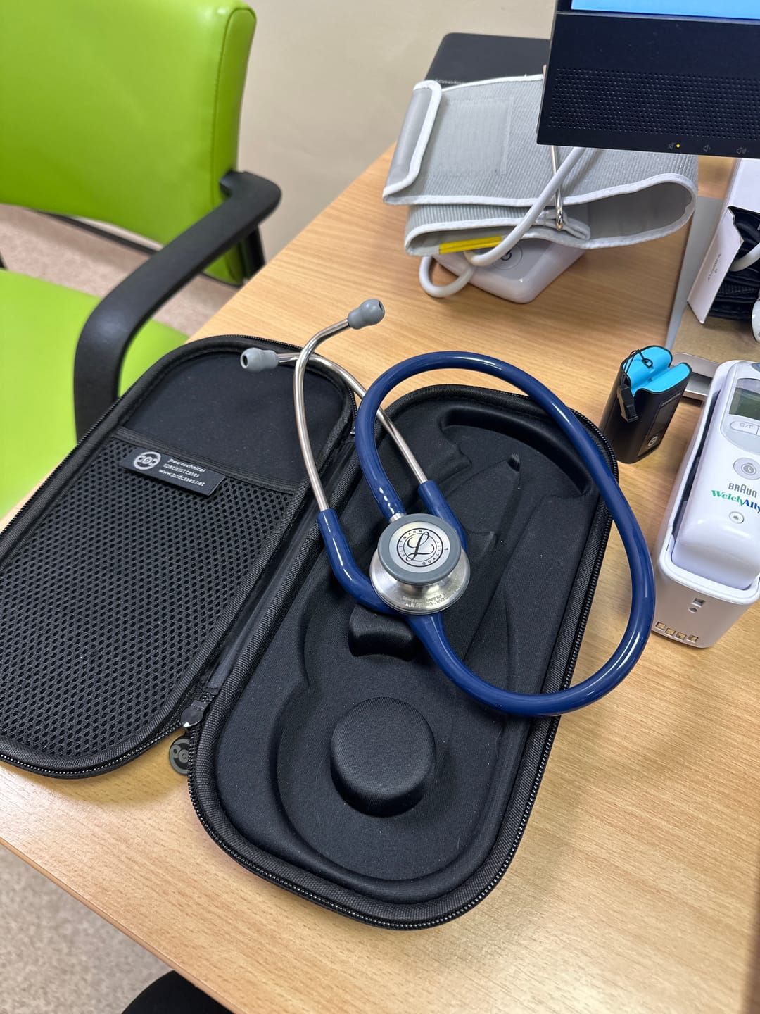 Customer photo review of Littmann Classic III Monitoring Stethoscope: Navy Blue 5622
