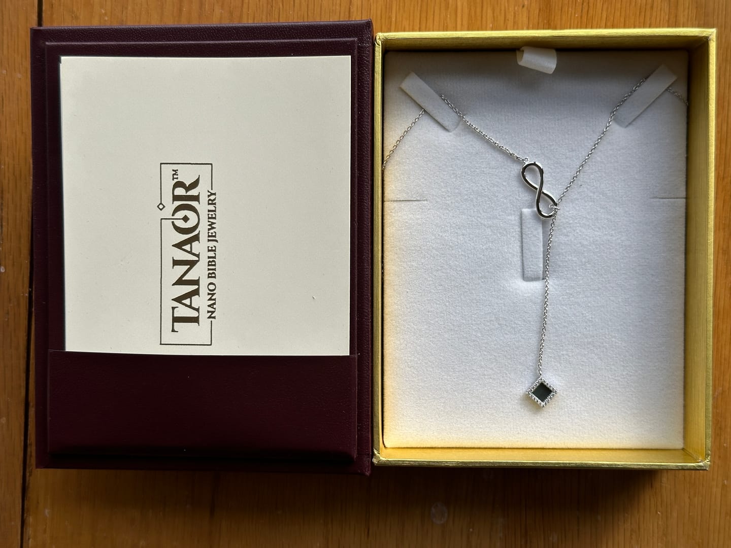 Customer photo review of Infinity Necklace