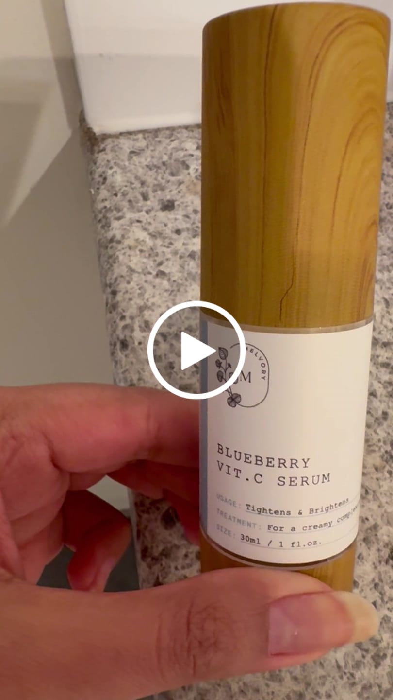 Customer video review of Blueberry Vitamin C Serum