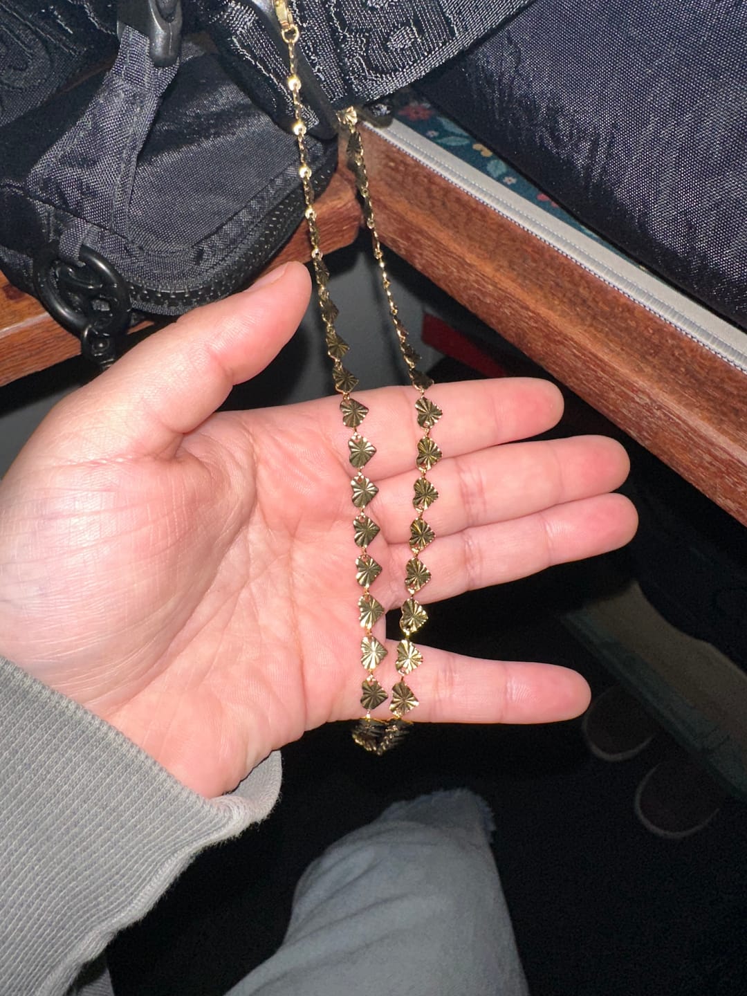 Customer photo review of Starlight Heart Chain Necklace