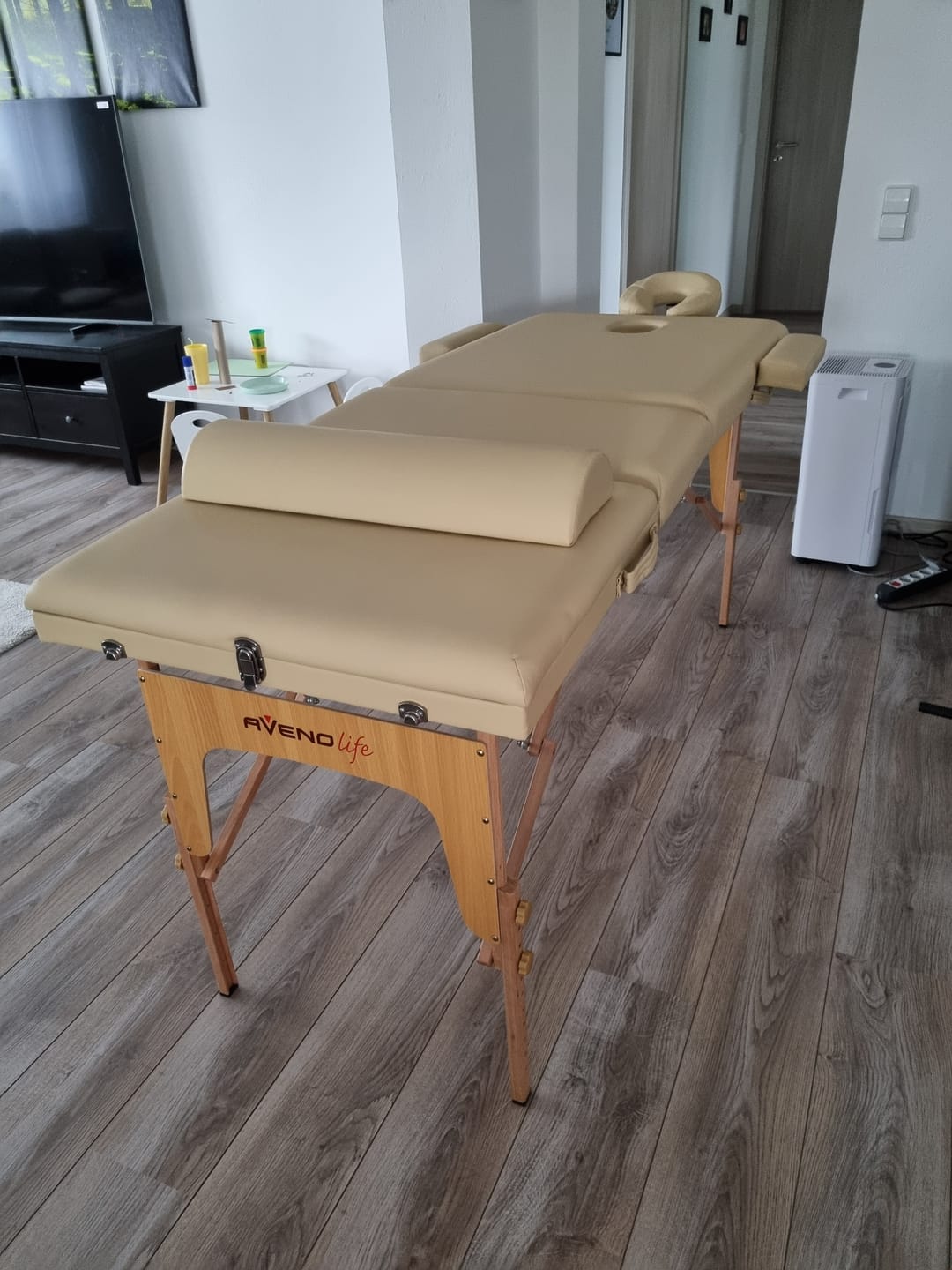 Customer photo review of Massageliege Klappbar Bianca