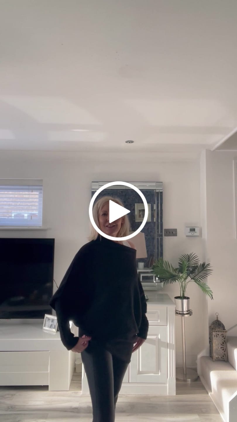 Customer video review of Soft Knit Asymmetric Jumper - Black