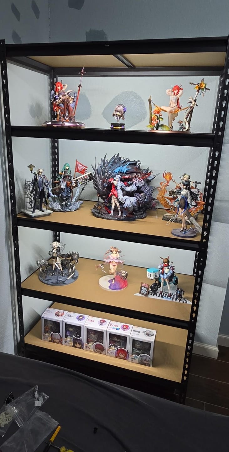 Customer photo review of Reibii 5-Tier 40" W Metal Shelving for Garage, 2500lbs Heavy Duty Storage Shelves, Adjustable Shelf for Closet, Warehouse, Commercial