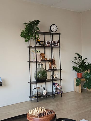 Customer photo review of GOTEBORG Etagère style moderne en métal et bois marron