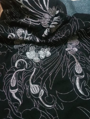 Customer photo review of Midnight Phantom Sukajan Hoodie – 30% Limited Drop