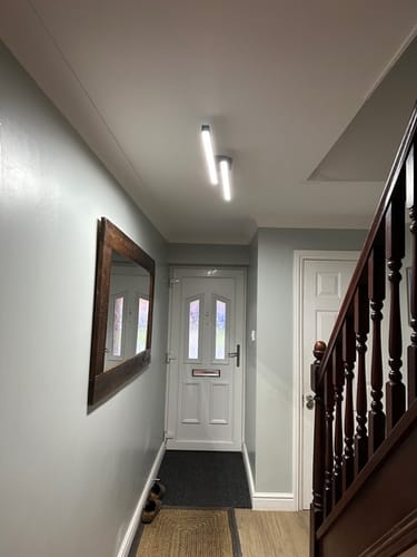 Customer photo review of Long Strip LED Black Flush Mount