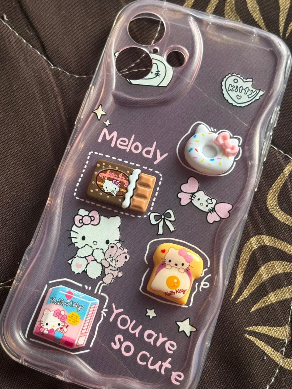 Customer photo review of 3D Cute Pink Case Wave Cartoon Melody Lanyard iPhone Soft Case