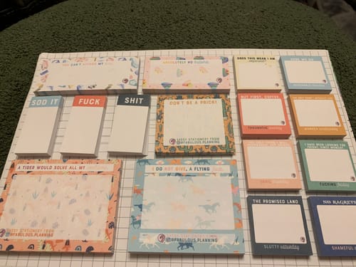 Customer photo review of Sassy Sticky Notes - Explicit Collection - Seconds