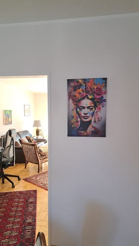 Customer photo review of Leinwandbild Frida Abstrakt Art Hochformat