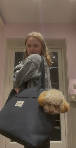 Customer photo review of Midnight┃The Bouclé Carrier