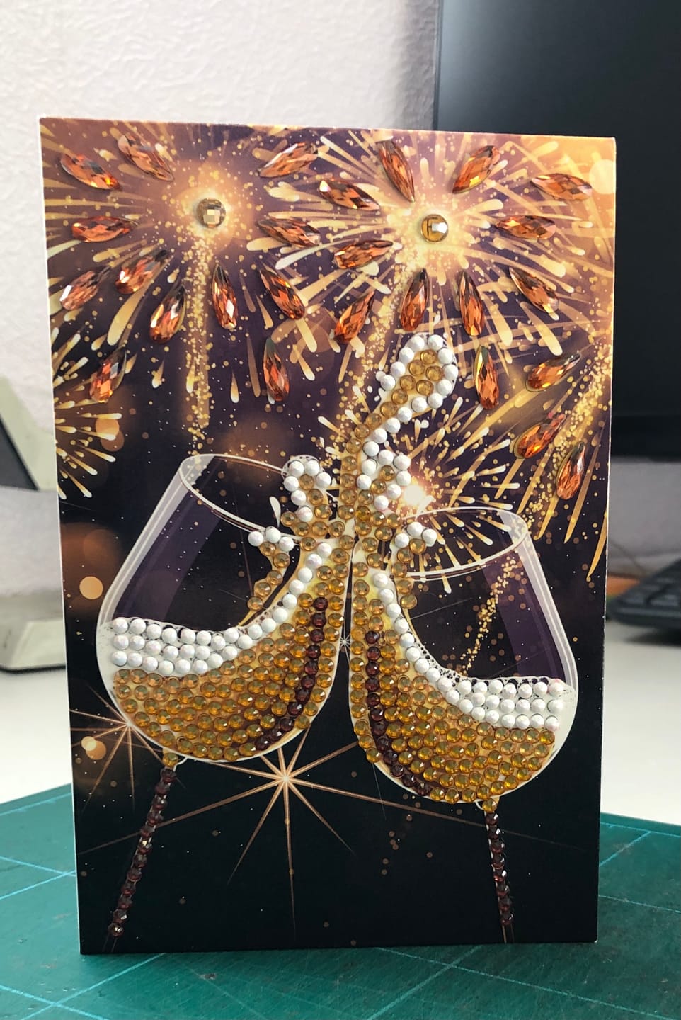 Customer photo review of "Champagne Celebration" Crystal Art Card 10x15cm