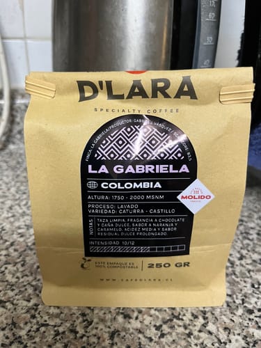 Customer photo review of 250G Café de Especialidad La Gabriela, Colombia en Grano o Molido