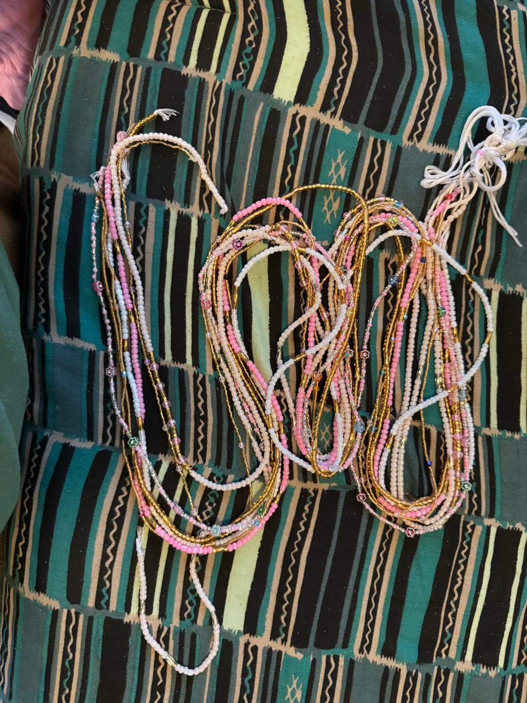 Customer photo review of *Best Seller* Ashanti African Waist Beads by KENTELL