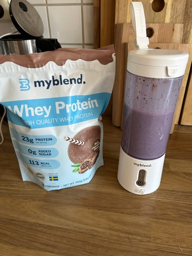 Customer photo review of MyBlend Protein 750g - For shakes, smoothies & baking