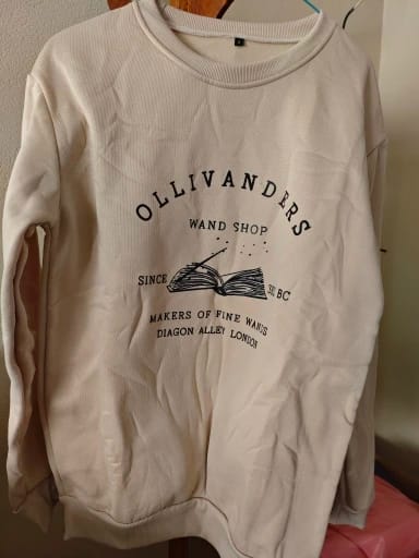 Customer photo review of Harry Potter Ollivanders Wand Shop Sweatshirt