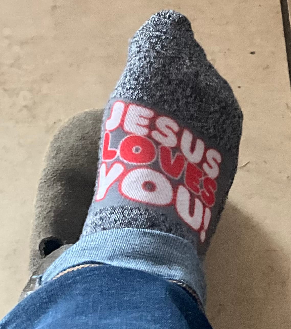 Customer photo review of *NEW* Jesus Loves You No-Shows