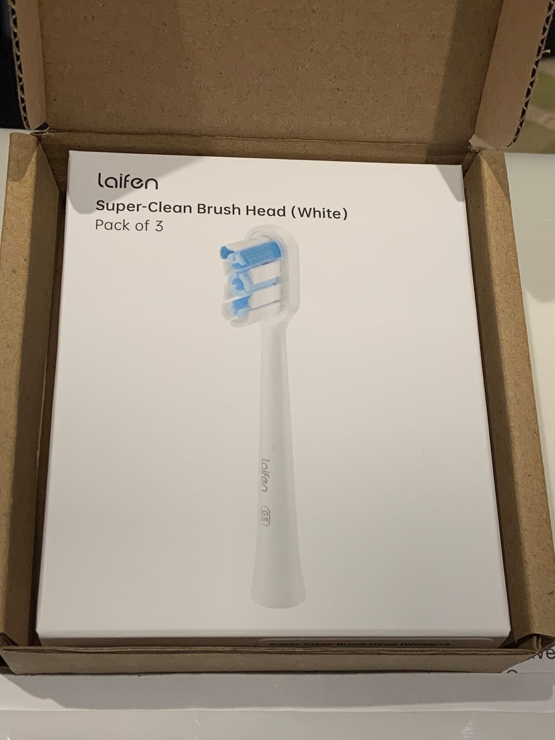 Customer photo review of Laifen Wave Toothbrush Heads 3-Pack