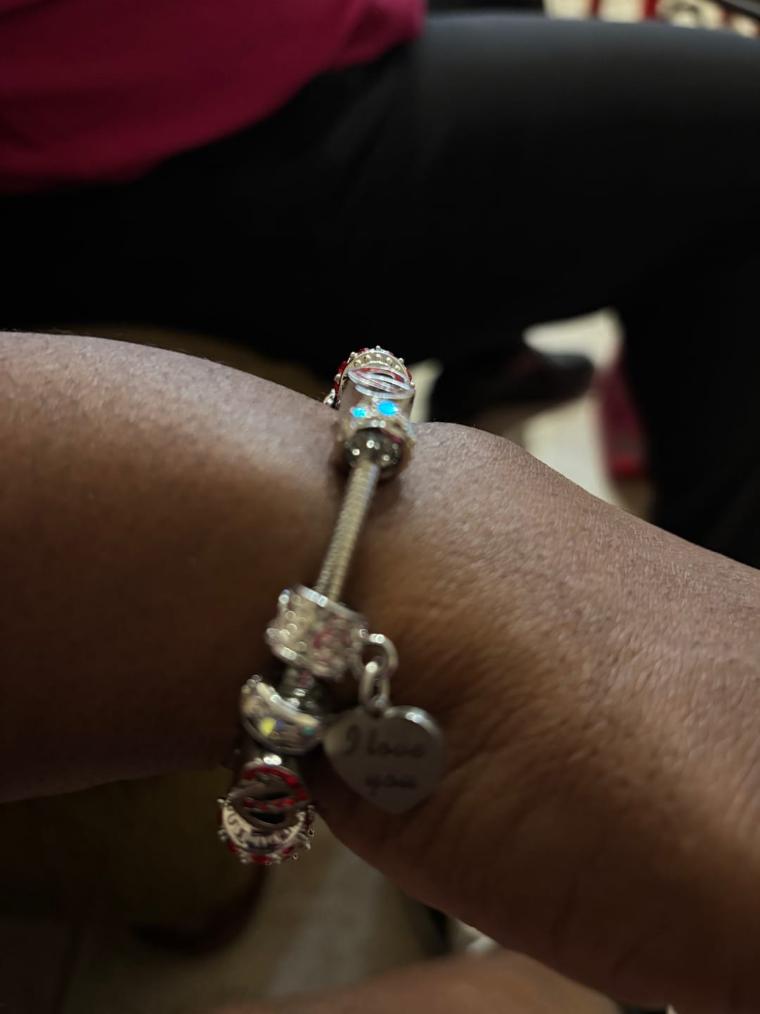 Customer photo review of I Love You Bracelets
