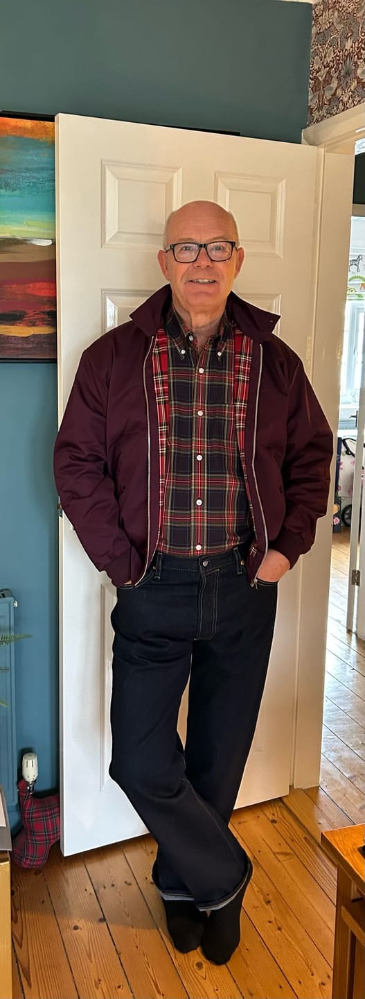 Customer photo review of Harrington Jacket - Wine