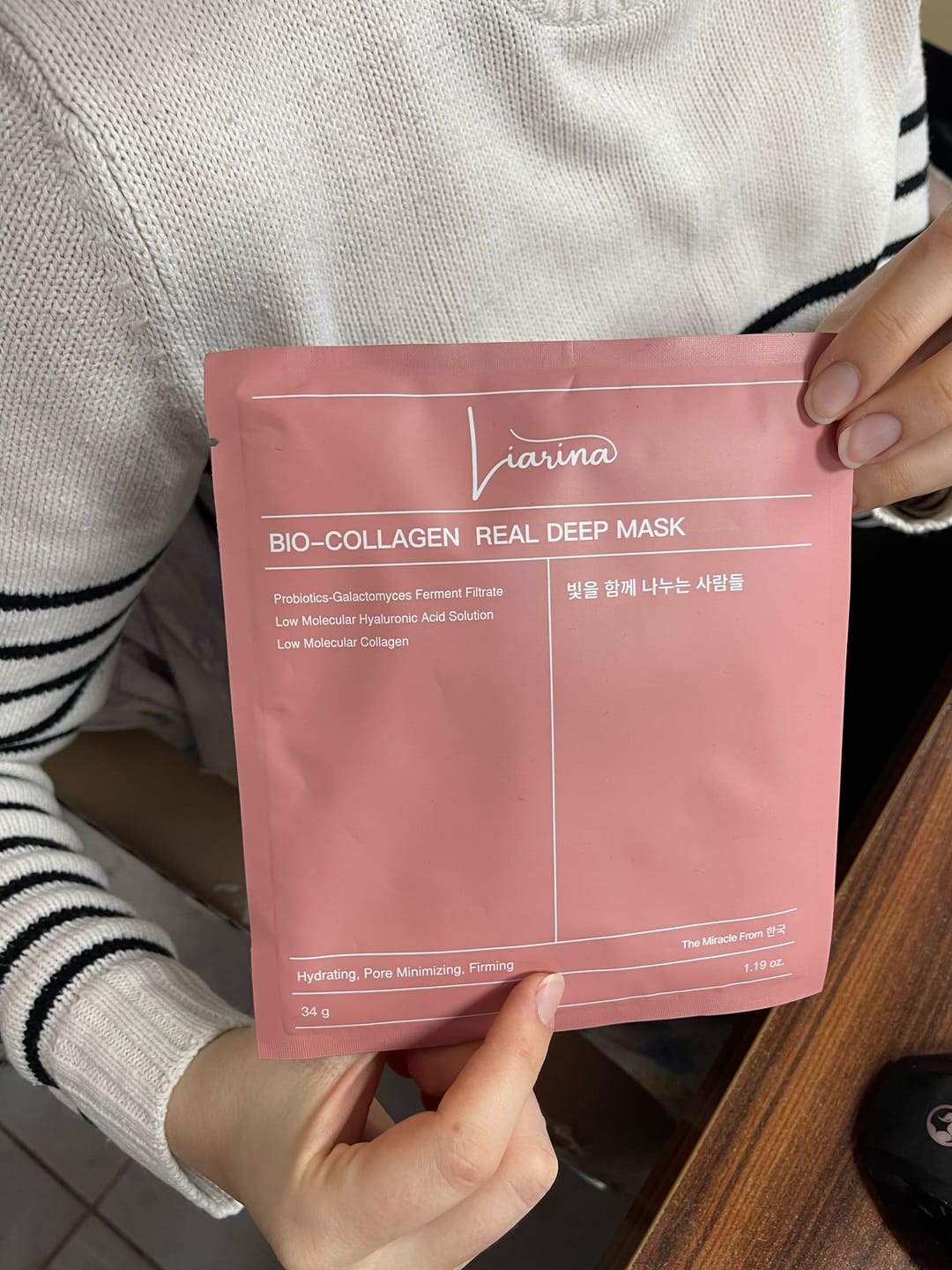 Customer photo review of Liarina® Bio Kolajen Maske