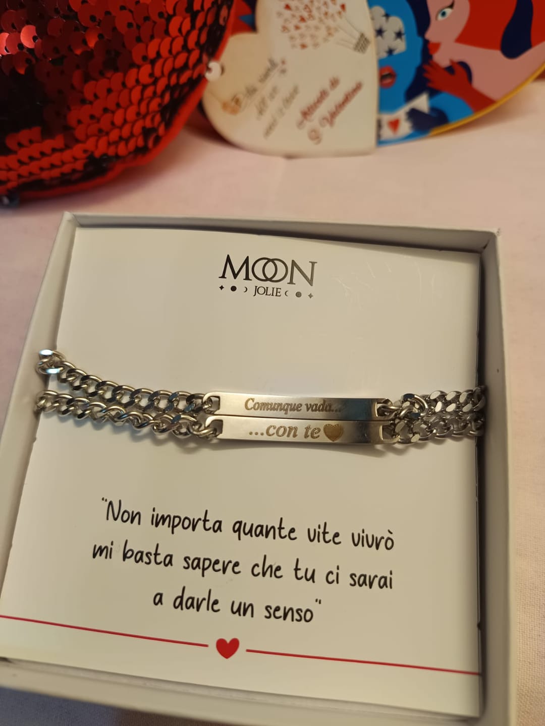 Customer photo review of Bracciali per Coppia Personalizzati con Incisione ✦ Unione Eterna