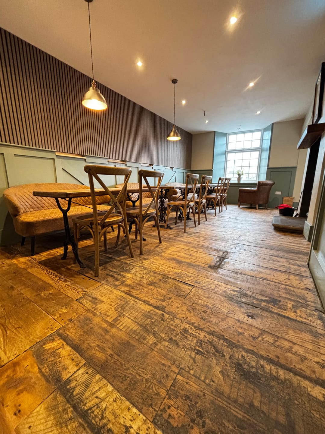 Customer photo review of Wooden Wall Panel | Walnut | Premium 3-sided Wood Veneer