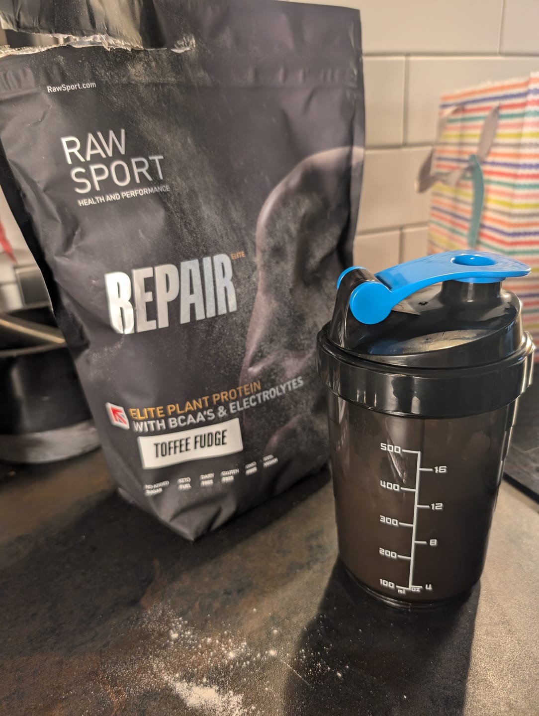 Customer photo review of Elite Repair Protein Powder