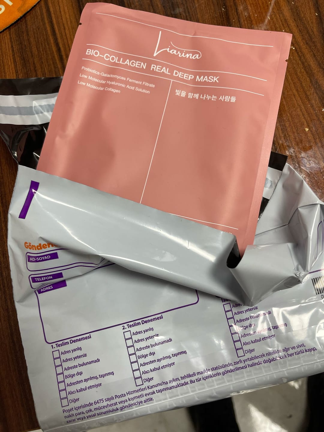 Customer photo review of Liarina® Bio Kolajen Maske