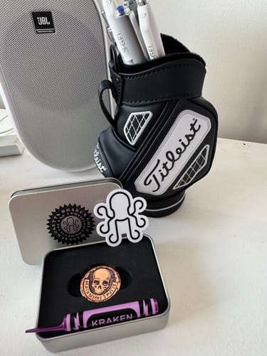 Customer photo review of Death Before 3 Putts Ball Marker (Hammered Copper)